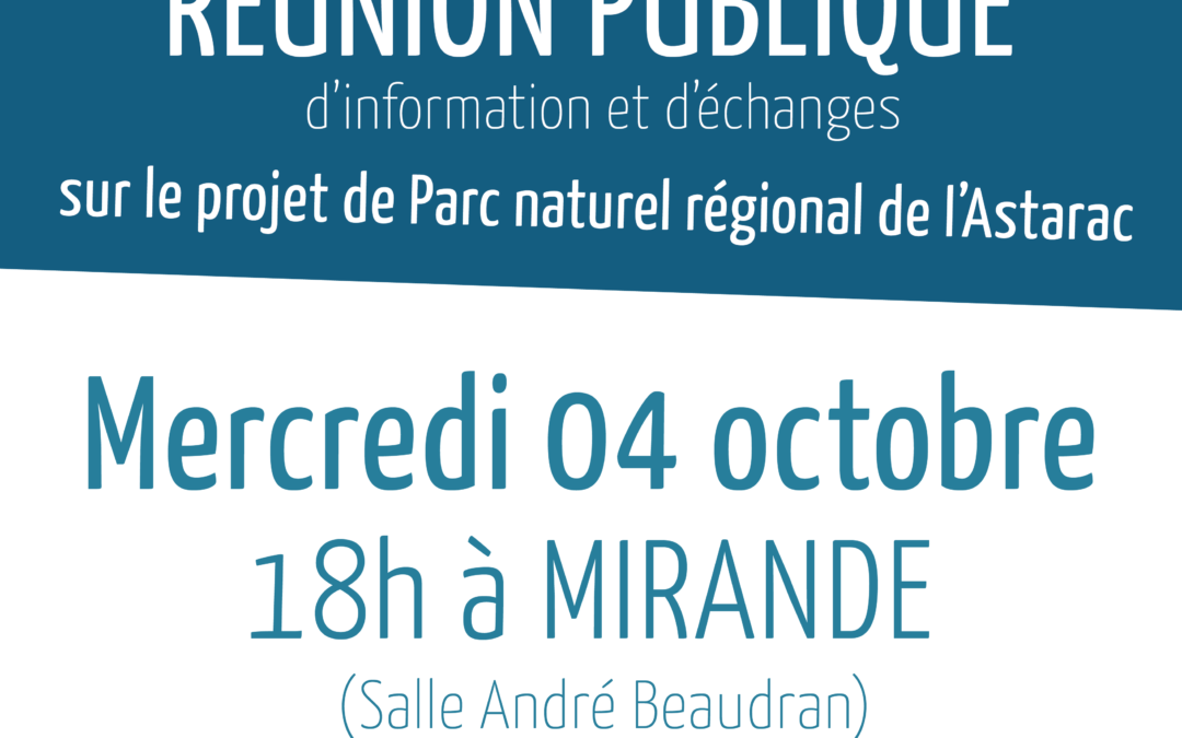 Réunion publique d&rsquo;information et d&rsquo;échanges