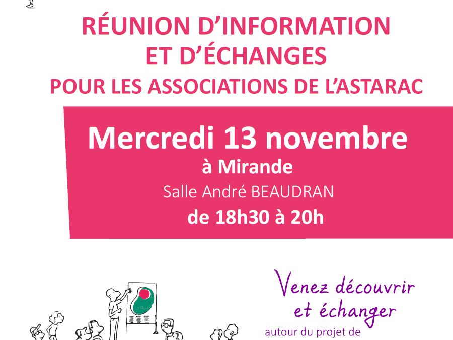 Réunion d’information et d’échanges pour les associations de l’Astarac