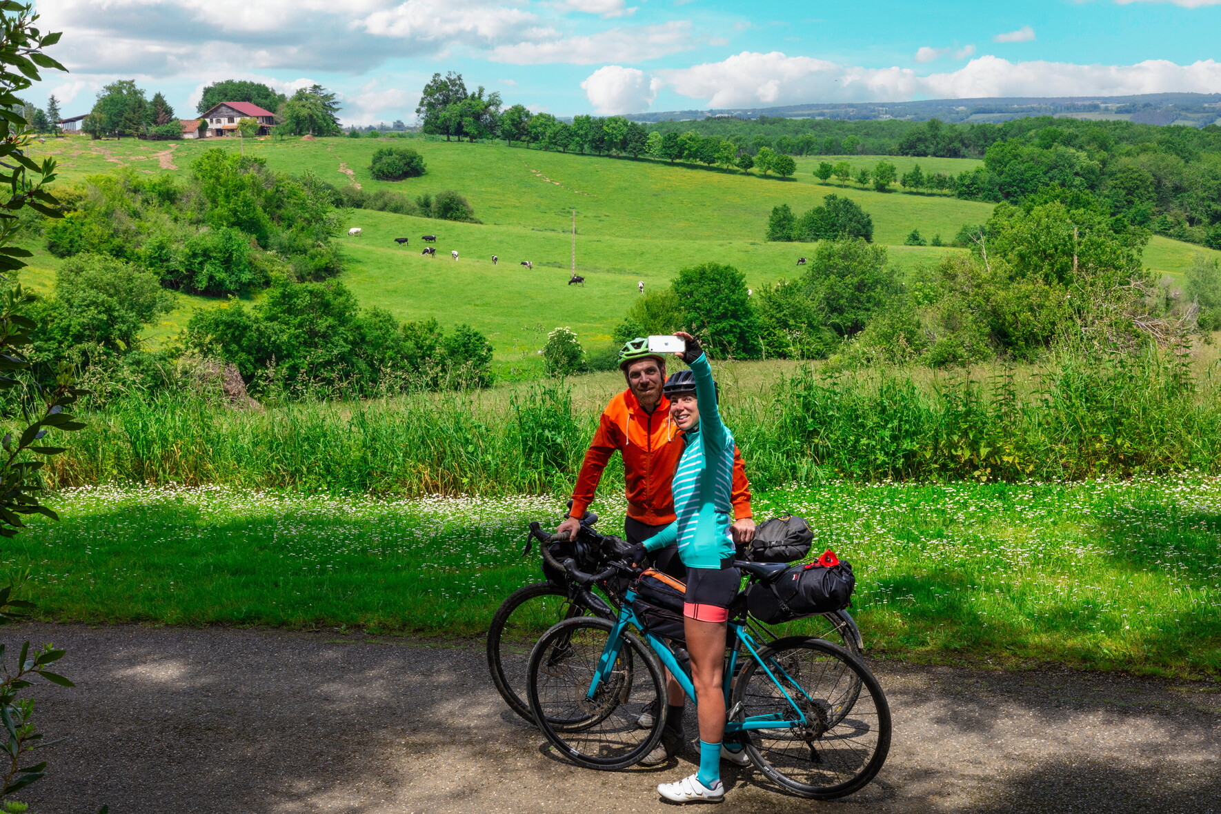 Cyclistes en Astarac -A.SPANI pour CDT32