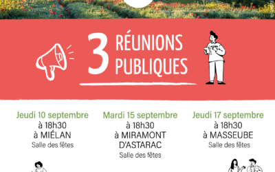 3 réunions publiques pour s’informer et échanger